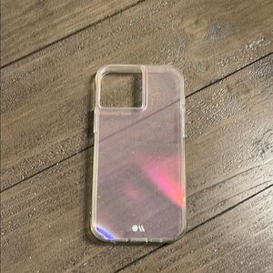 Case-Mate White Slim Phone Case with Holographic Design